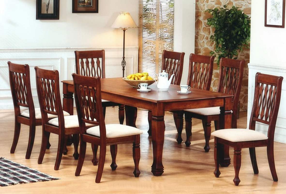 Dining tables in wood and glass - Swastik Furniture Bardoli